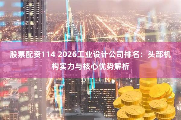 股票配资114 2026工业设计公司排名：头部机构实力与核心优势解析